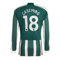 Fotballdrakt Herre Manchester United Casemiro #18 Bortedrakt 2023-24 Langermet